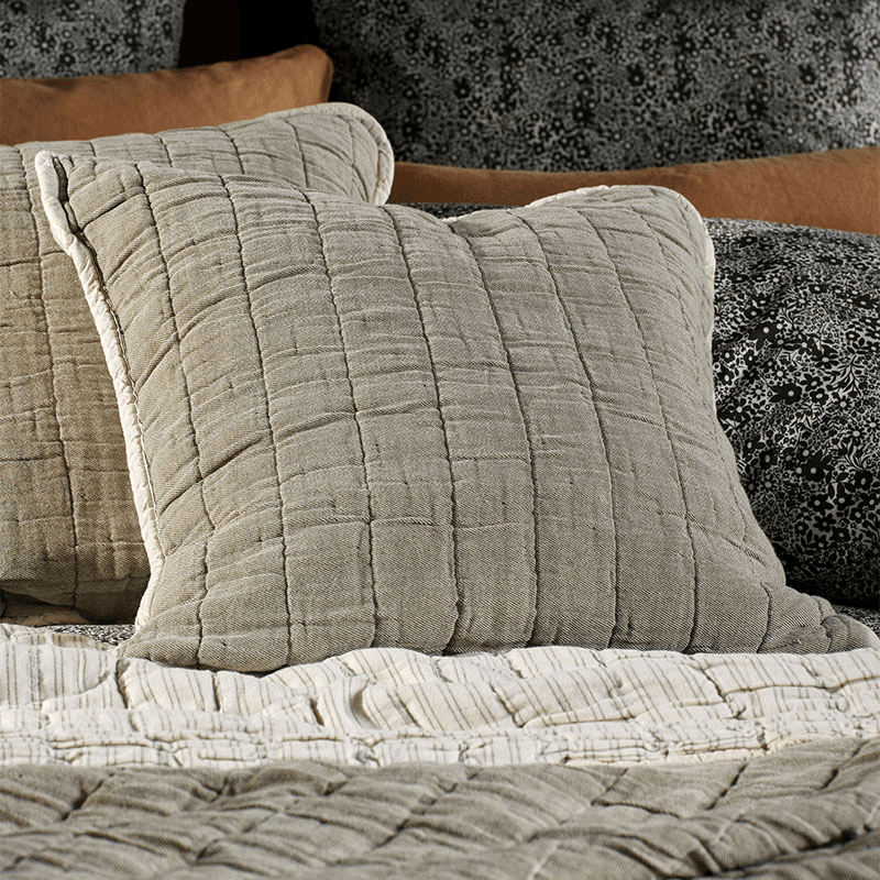 Vivienne Cotton Quilted Cushion Cover