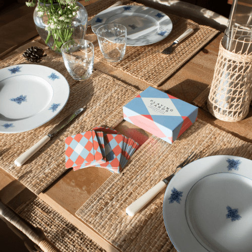 Image showing the Play Double Playing Cards, Blue/Red product.