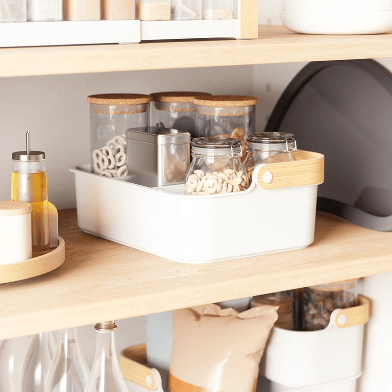 Bellwood Caddy, White & Natural