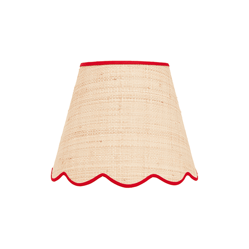 Raffia Scallop Lampshade