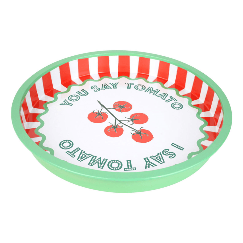 Bon appetit Tin Tray, Green Tomato