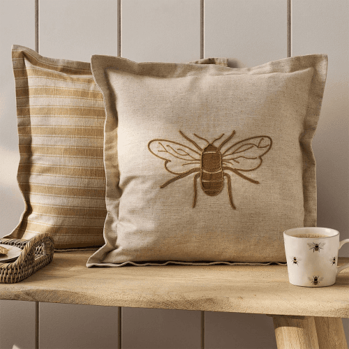 Image showing the Bees Cushion, Natural product.