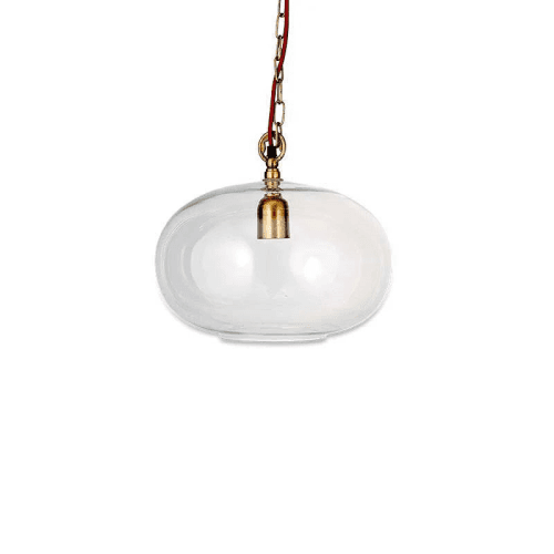 Image showing the Otoro Recycled Glass Pendant, Clear product.