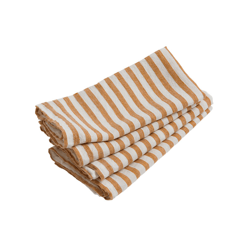 Cora Mid Stripe Set of 4 Napkins