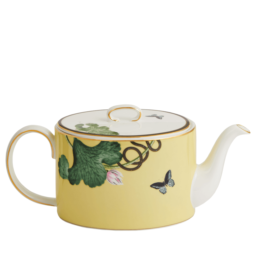 Wonderlust Waterlily Teapot, Yellow/Floral