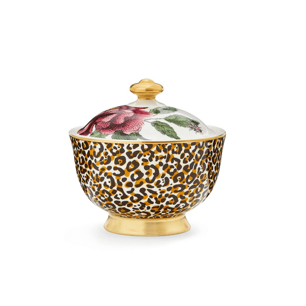 Creatures of Curiosity Covered Sugar Bowl, White