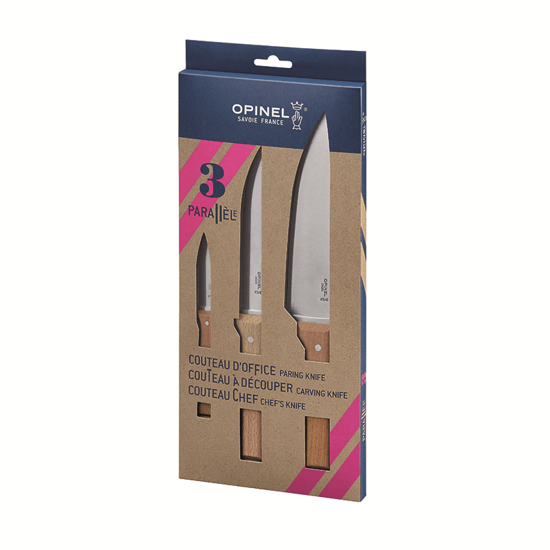 Parallèle Trio Knife Set, Beachwood