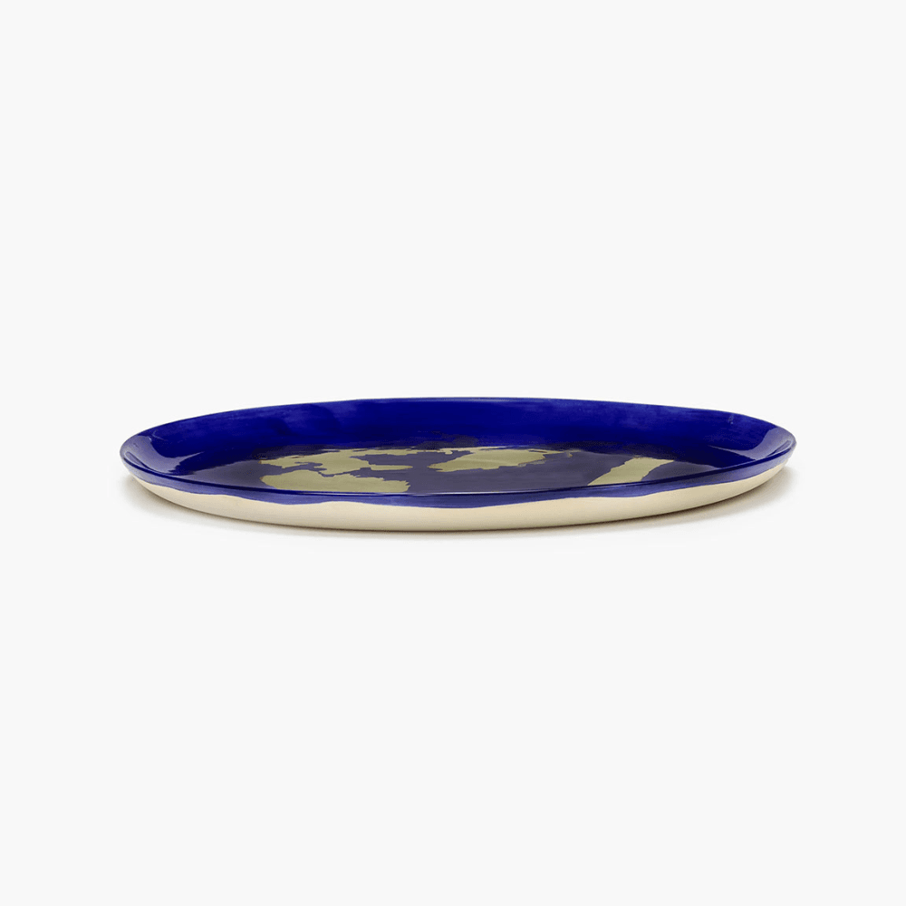 Ottolenghi Serving platter, Blue And Gold