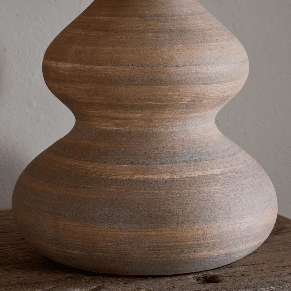Dalat Ceramic Table Lamp, Natural