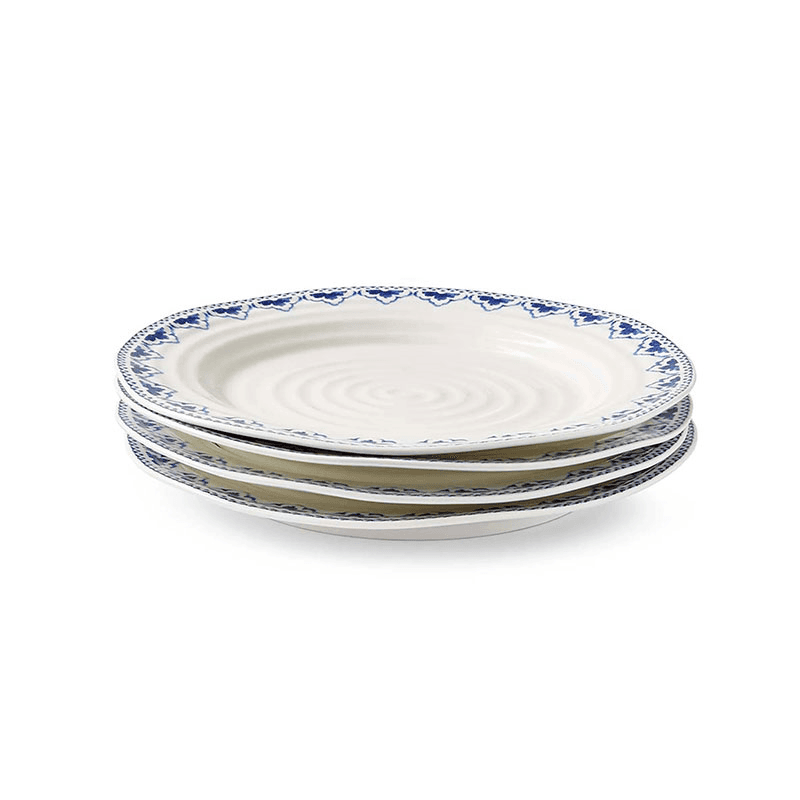 Blue Set of 4 Dinner Plates