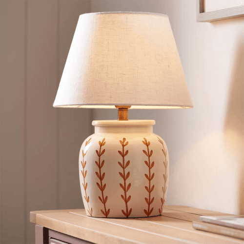 Image showing the Roccella Table Lamp, H43cm, Sienna product.