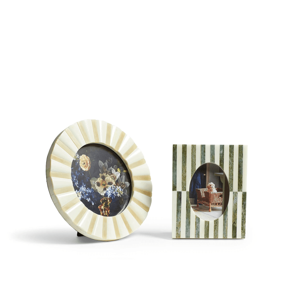 Judwa Set of Two Bone Picture Frames, Multi