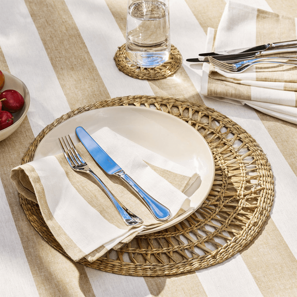 Witham Stripe Set of 4 Napkins, Sand