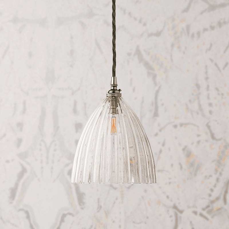 Scalloped Shade, Clear Glass
