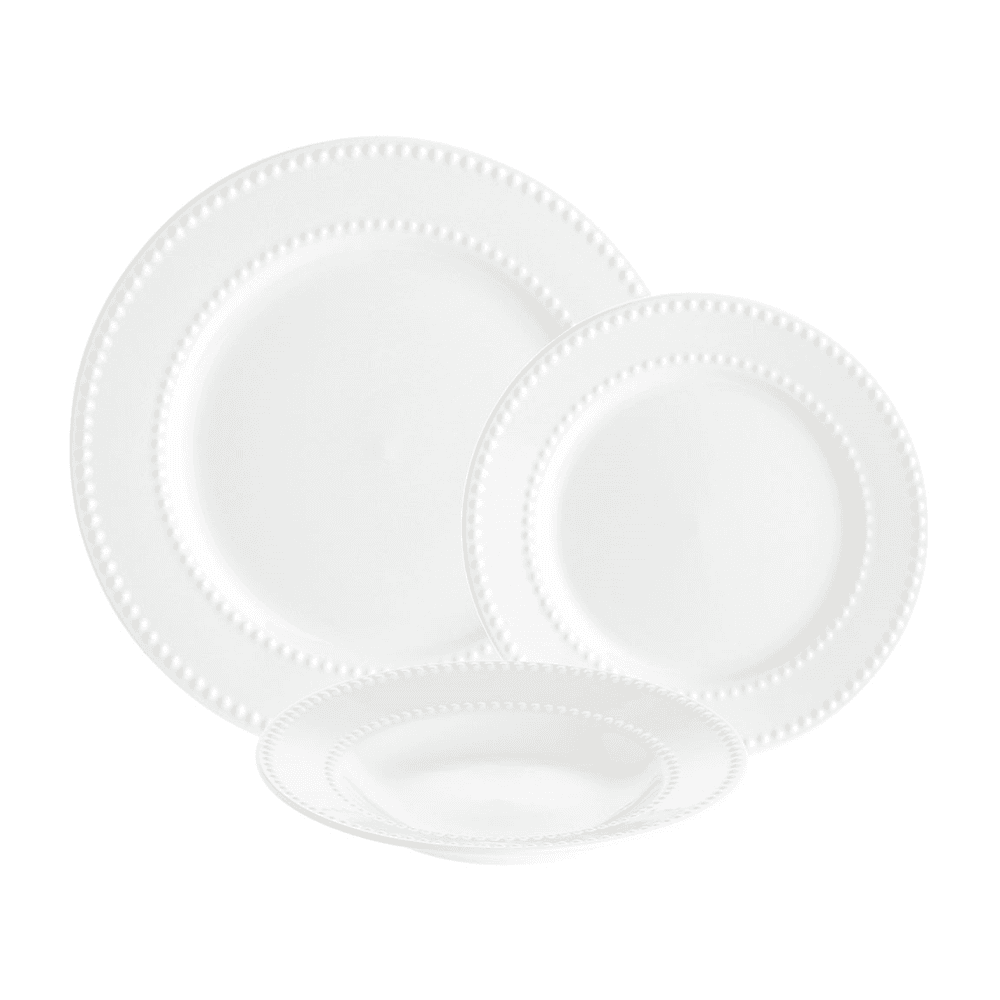 Collina 12 Piece Dinnerware Set, White