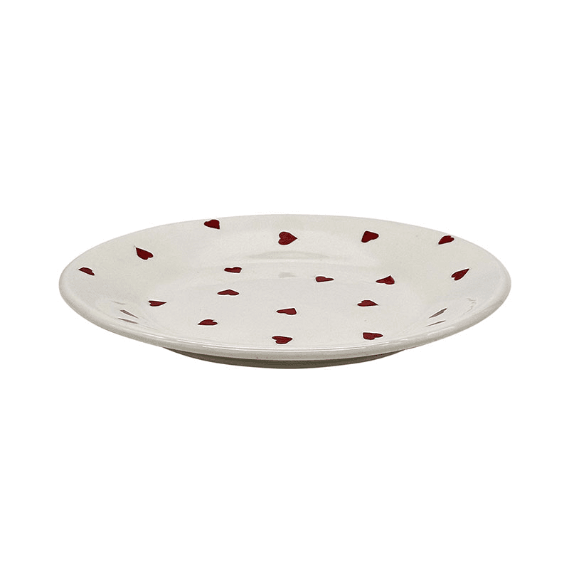 Love Heart Plate, Red