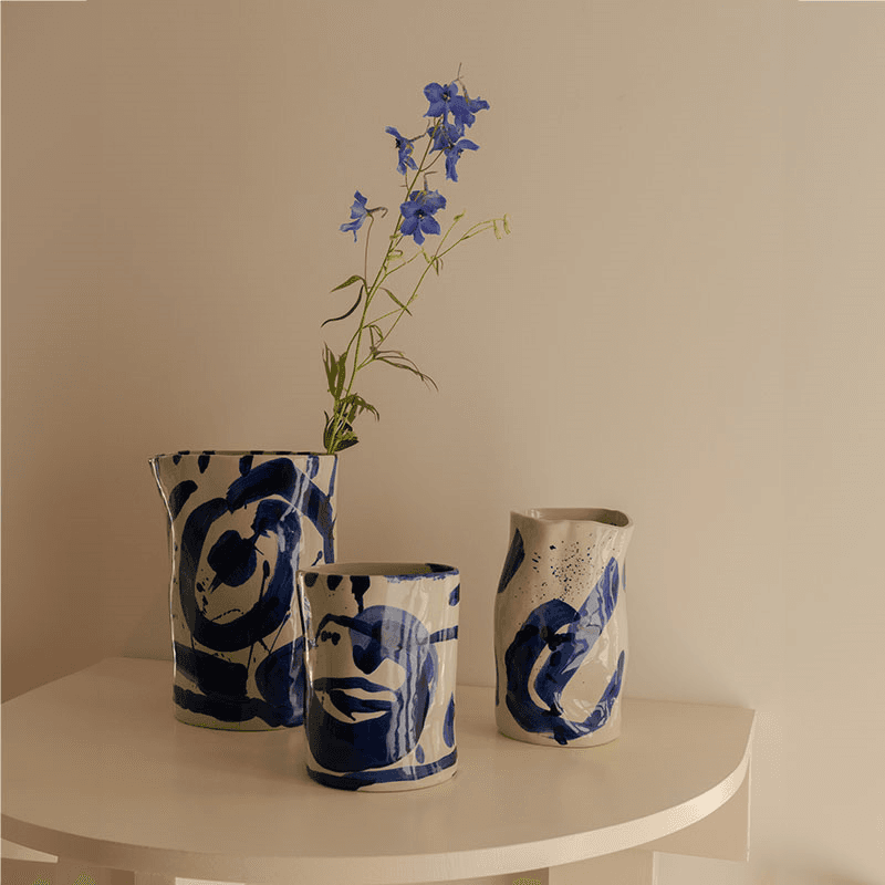 Marie by Marie Michielssen Vase, Blue