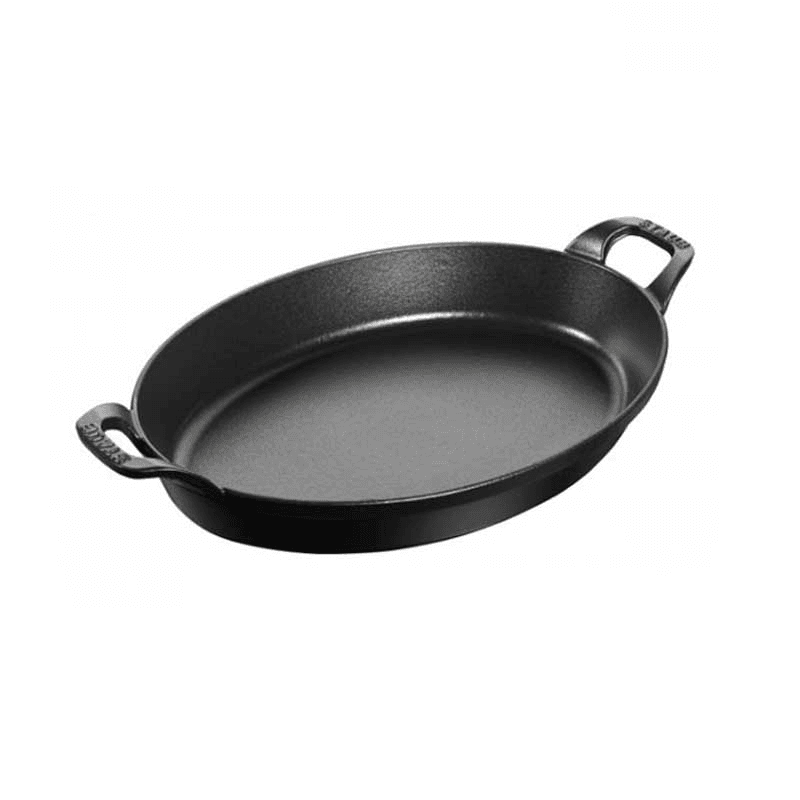 Oval stackable dish