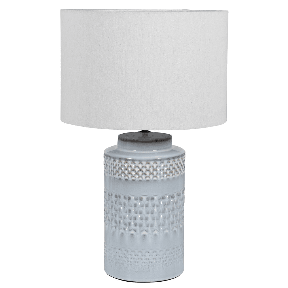 Ceramic Table Lamp, Blue