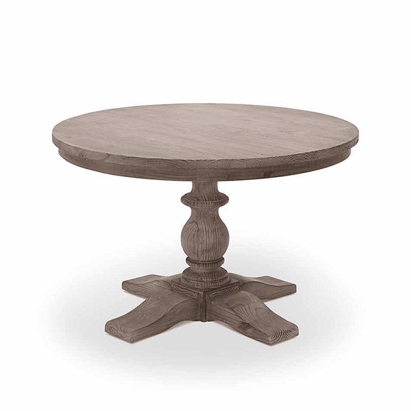 Topsham Round Dining Table, Natural