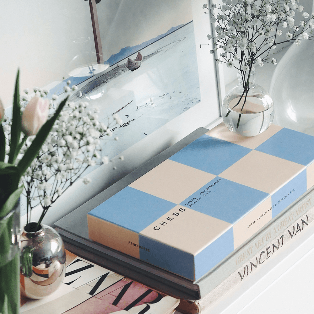 Play Chess, Beige/Blue