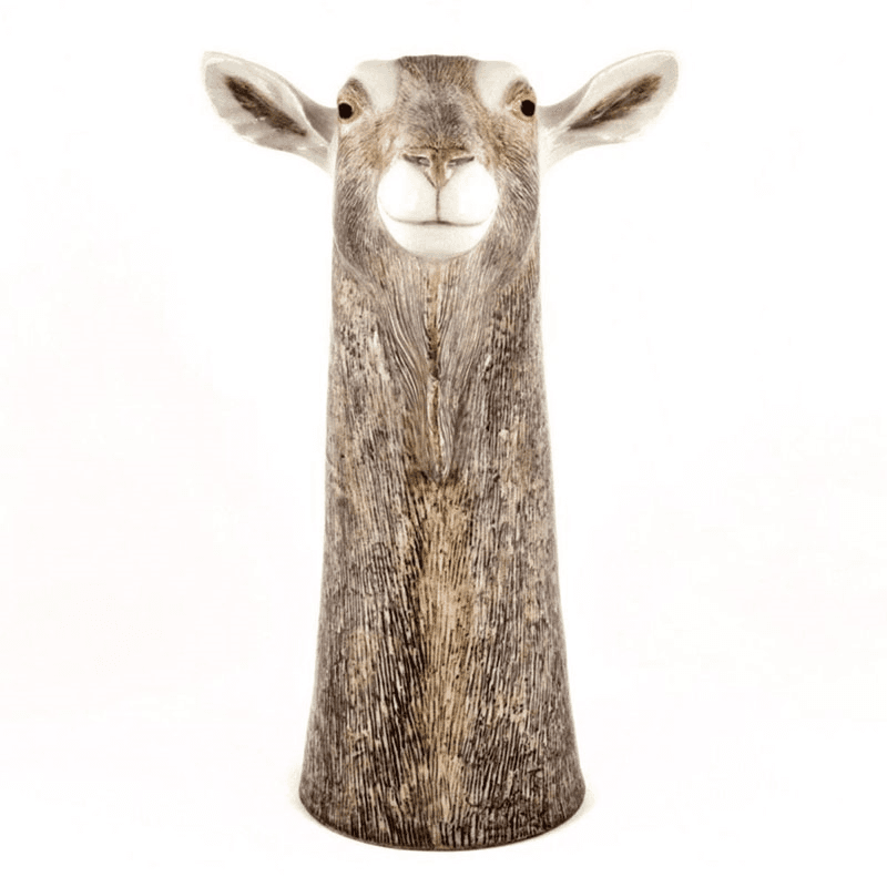 Goat Flower Vase, Brown