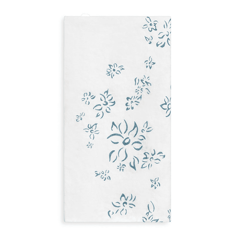 Bernadette's Falling Flower Linen Napkin, Light Blue