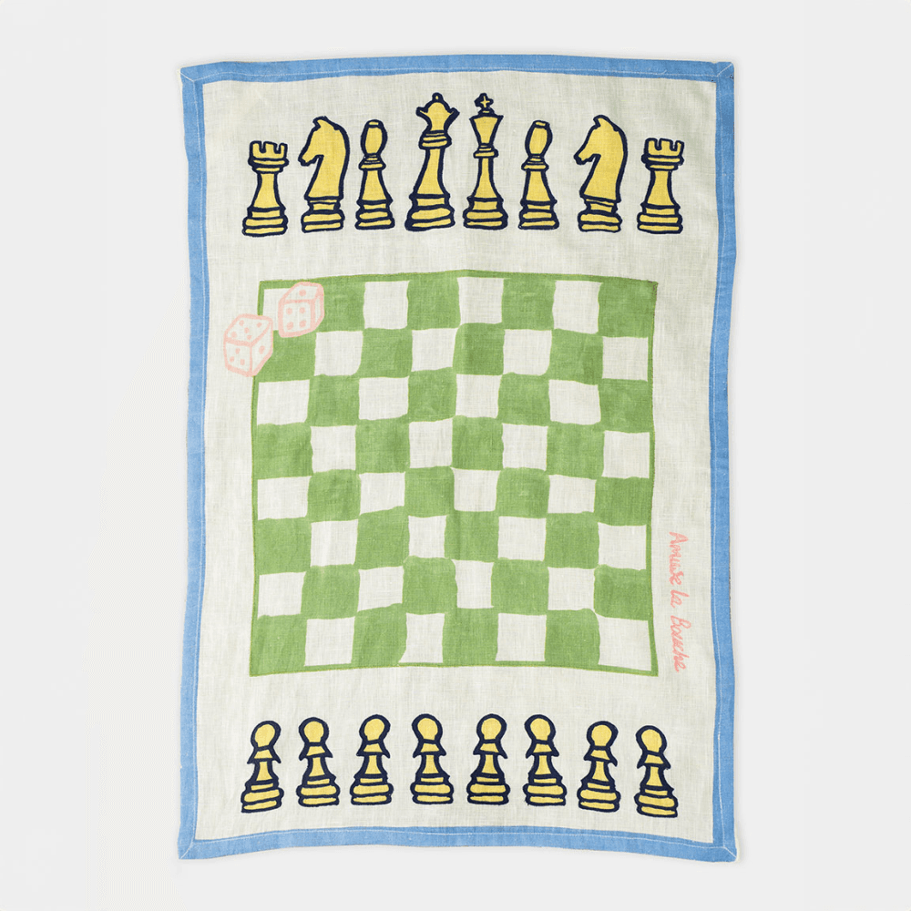Tea Towel, Verde Chess
