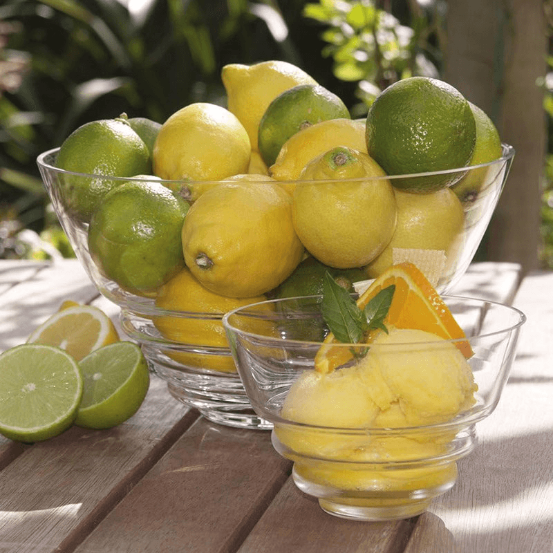 Wibble Set of 2 Bowls, Clear