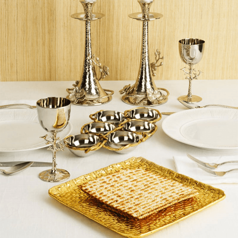 Wisteria Gold 6 Compartment Serving Plate, Gold