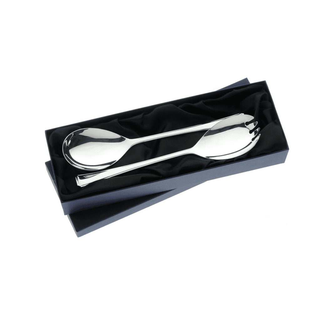 Harley Salad Servers, Silver Plate