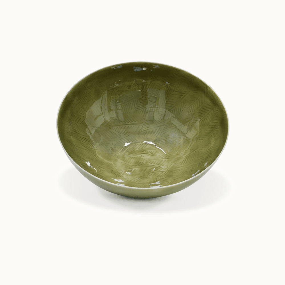 Alvescot Serving Bowl, Moss Green
