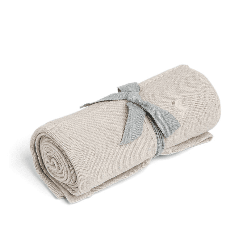 Bunny Knitted Blanket, Grey