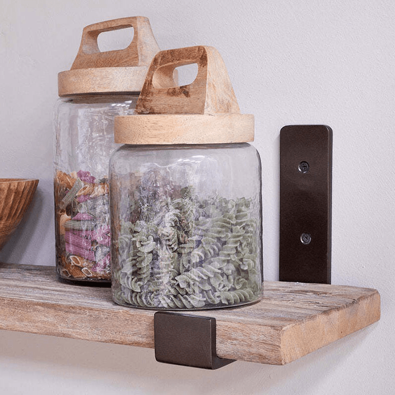 Ibo Reclaimed Wood & Iron Shelf