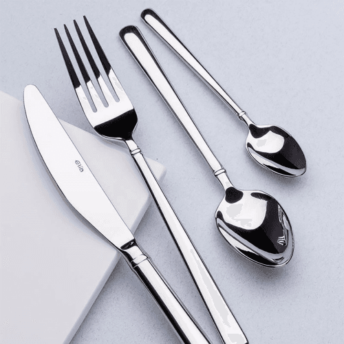 Image showing the Serving Spoon, Halo, Stainless Steel, 24.5cm product.