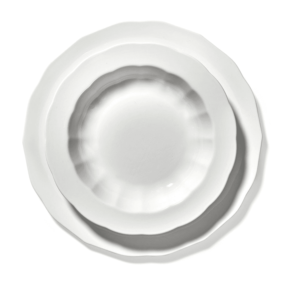Silhouette by Sergio Herman Set of 4 Dinner Plates, White