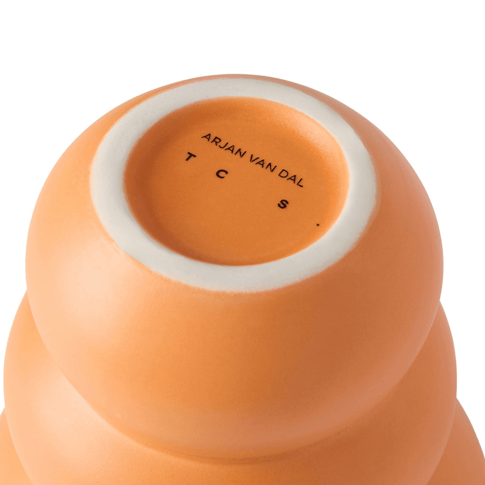 Stacked Spheres Vase, Orange