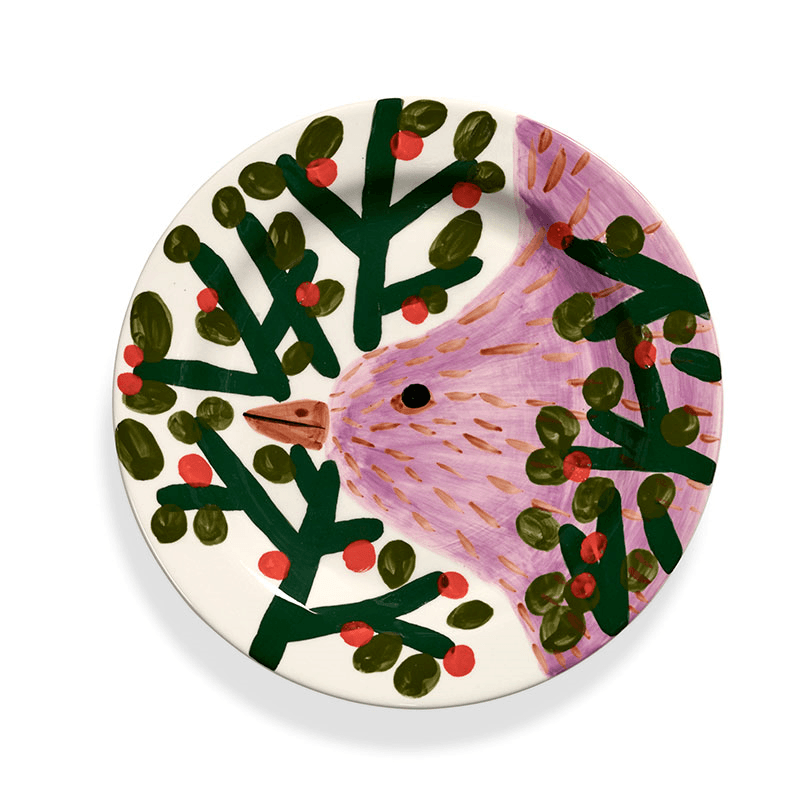 Santiago de Borja by Shurleey Set of 2 Dinner Plates, 01 Jane January