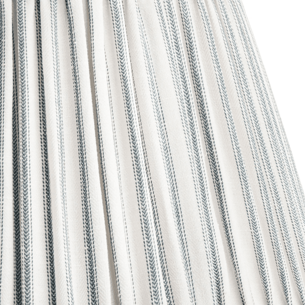 Empire Bloomer Shade, Blue Ticking Linen