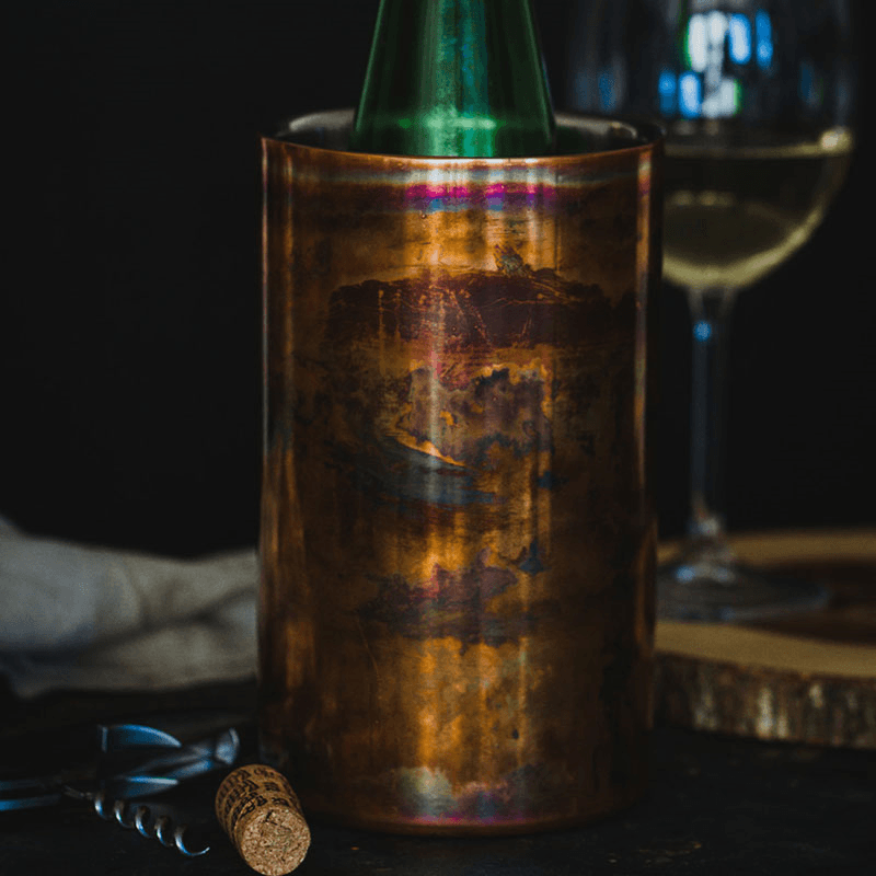 Double-Walled Wine Bottle Cooler, Copper