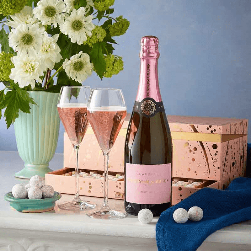 The Rose Champagne & Chocolate Gift Box