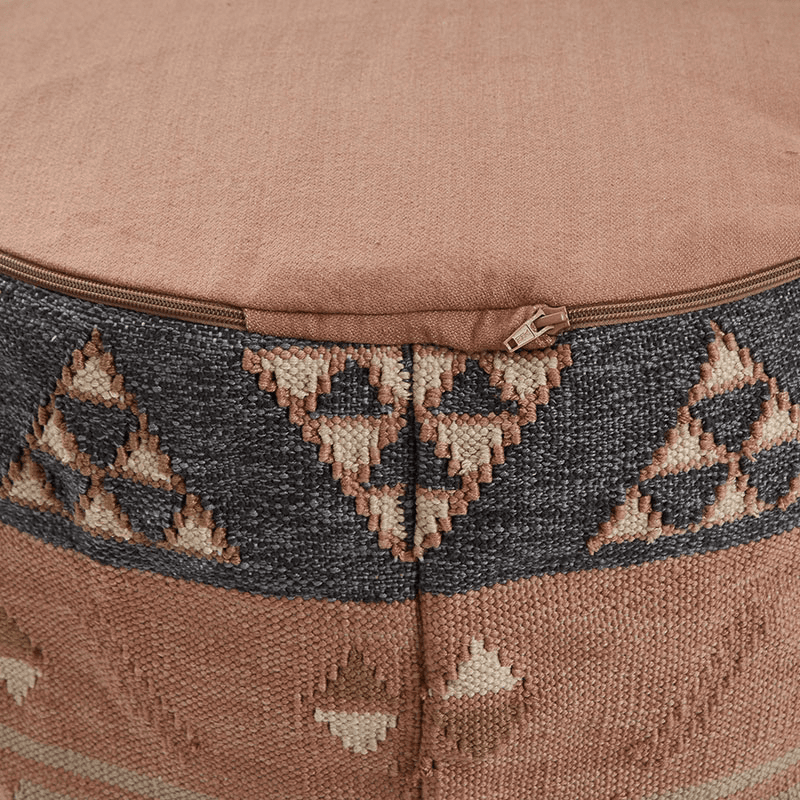 Aster Footstool, Coral
