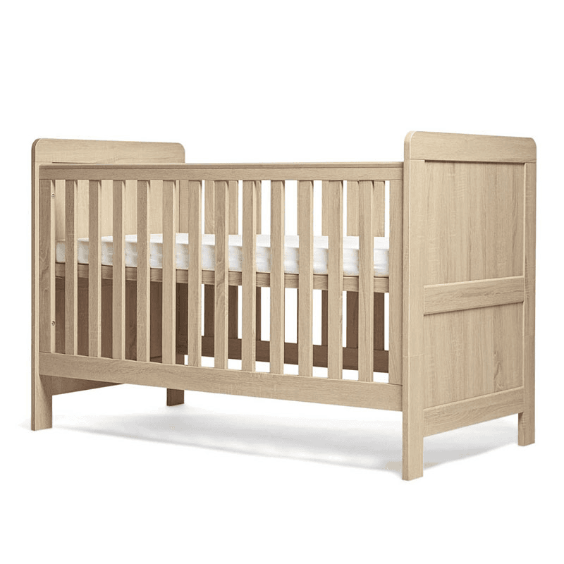 Atlas 3 Piece Nursery Furniture Set (excl. Mattress), Light Oak