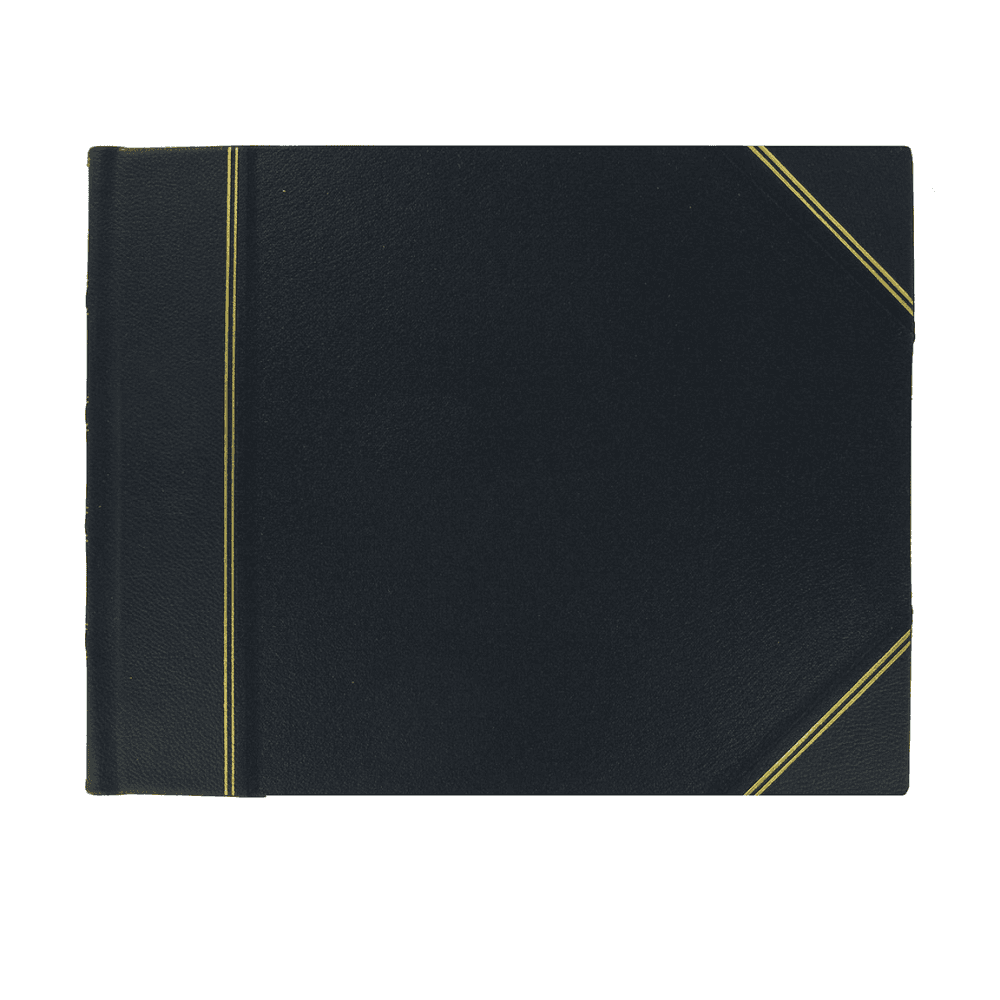 Original Landscape Lined Visitors Book, Original Black