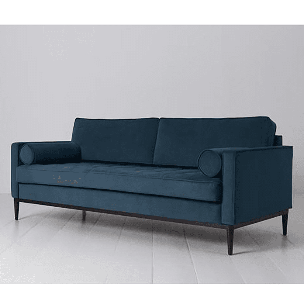 Model 02 Velvet Sofa, Teal