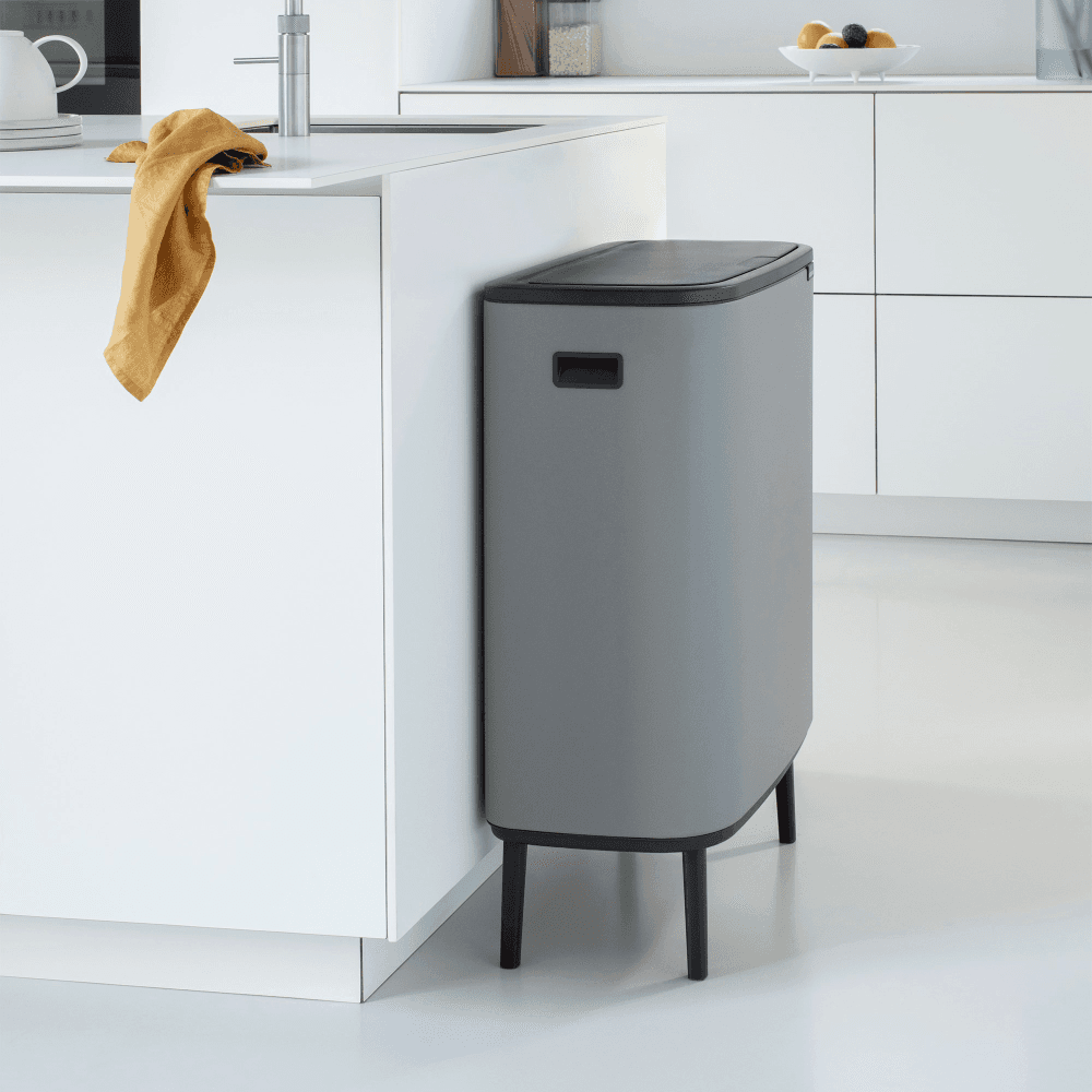Bo Hi Touch Bin, Mineral Concrete Grey