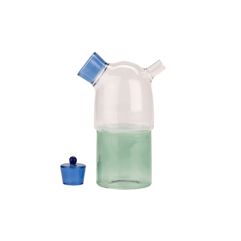 Modern Studio Oil Bottle, Blue & Green