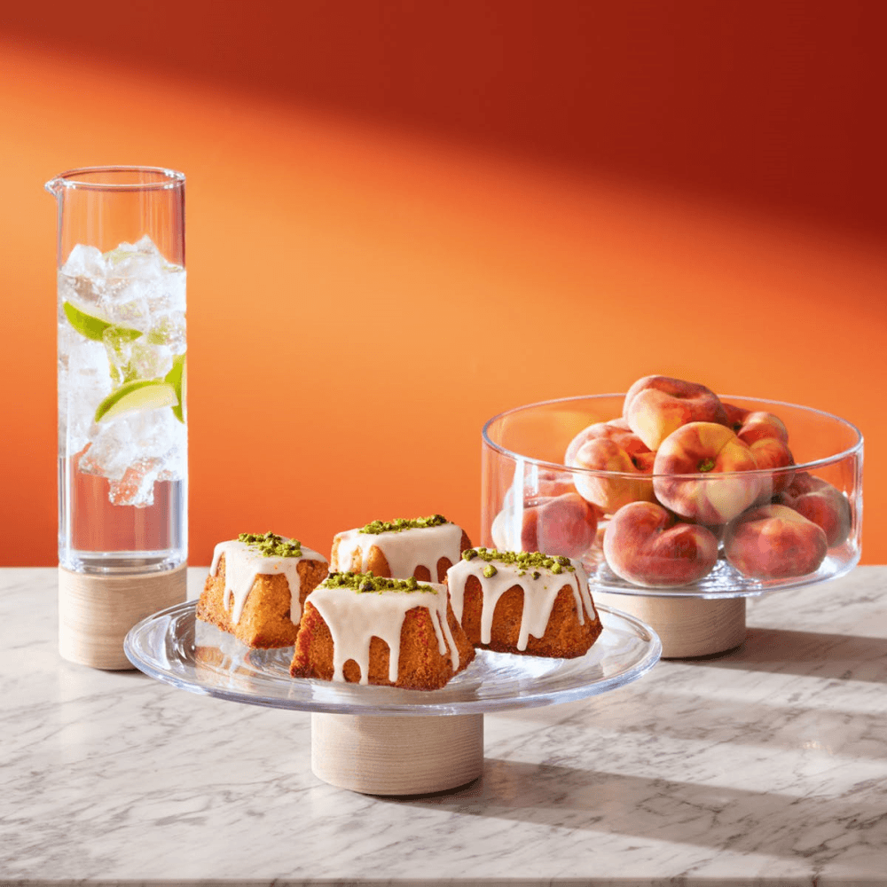 Lotta Pedestal bowl, clear