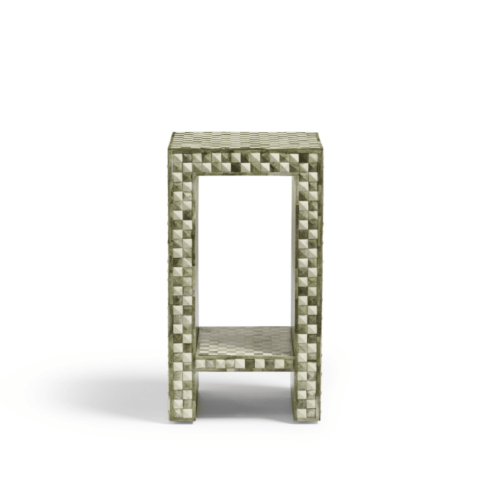 Tattersall Side Table, Spruce