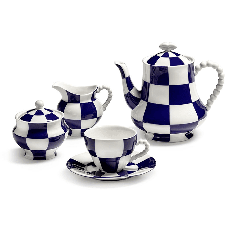 Les Objets Mouleversants by Wouters&Hend Fete des Betes Tea Pot, Blue
